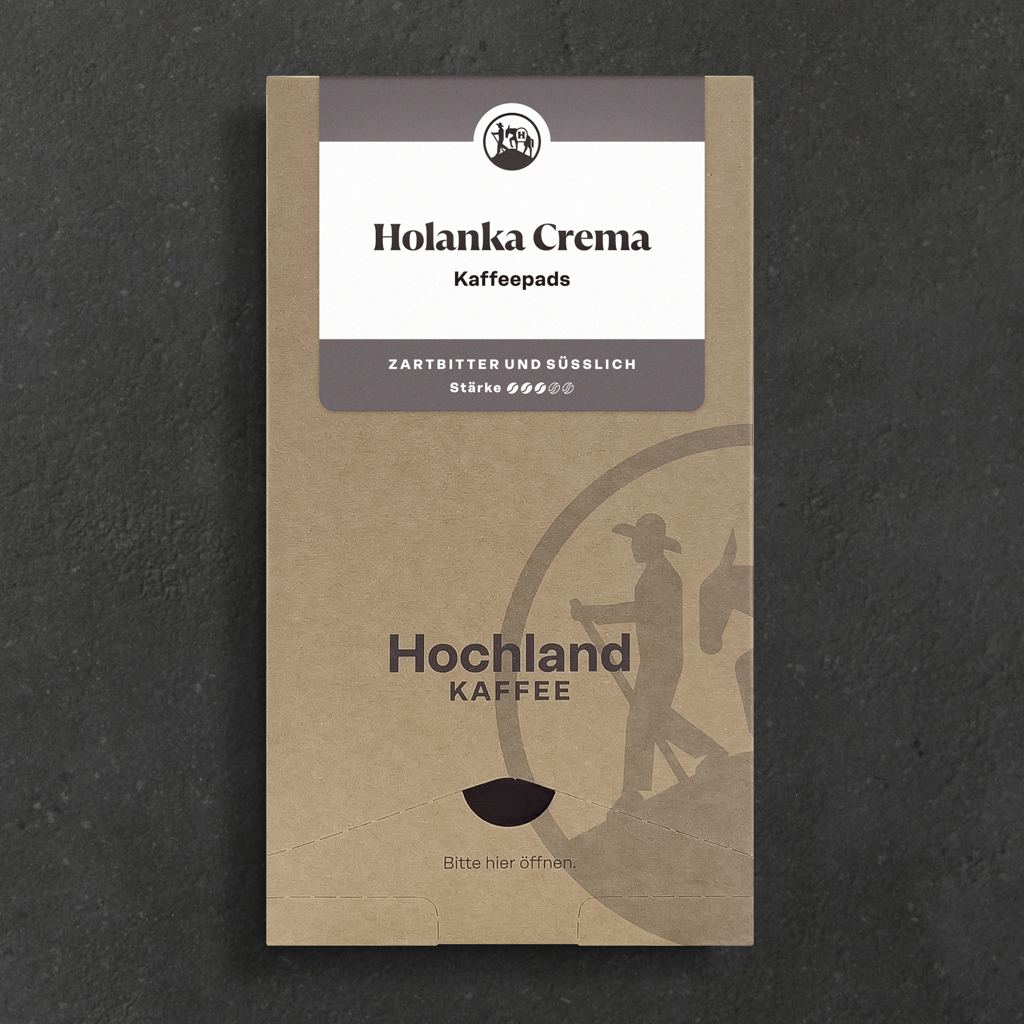 Kaffee Pads Holanka Crema 18 Stück – ausgewogener Röstkaffee mit feiner Crema, ideal für Padmaschinen