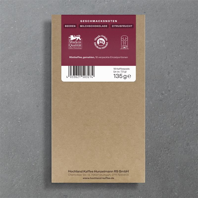 Kaffee Pads Colanka 18 Stück – milder Röstkaffee für Padmaschinen, 135g